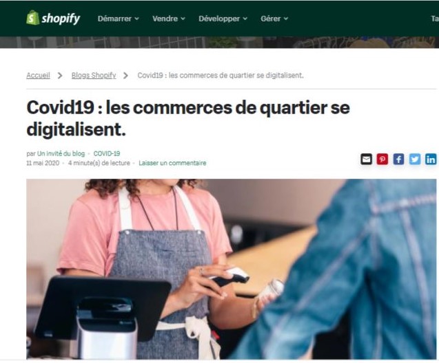 Article de Blog Shopify